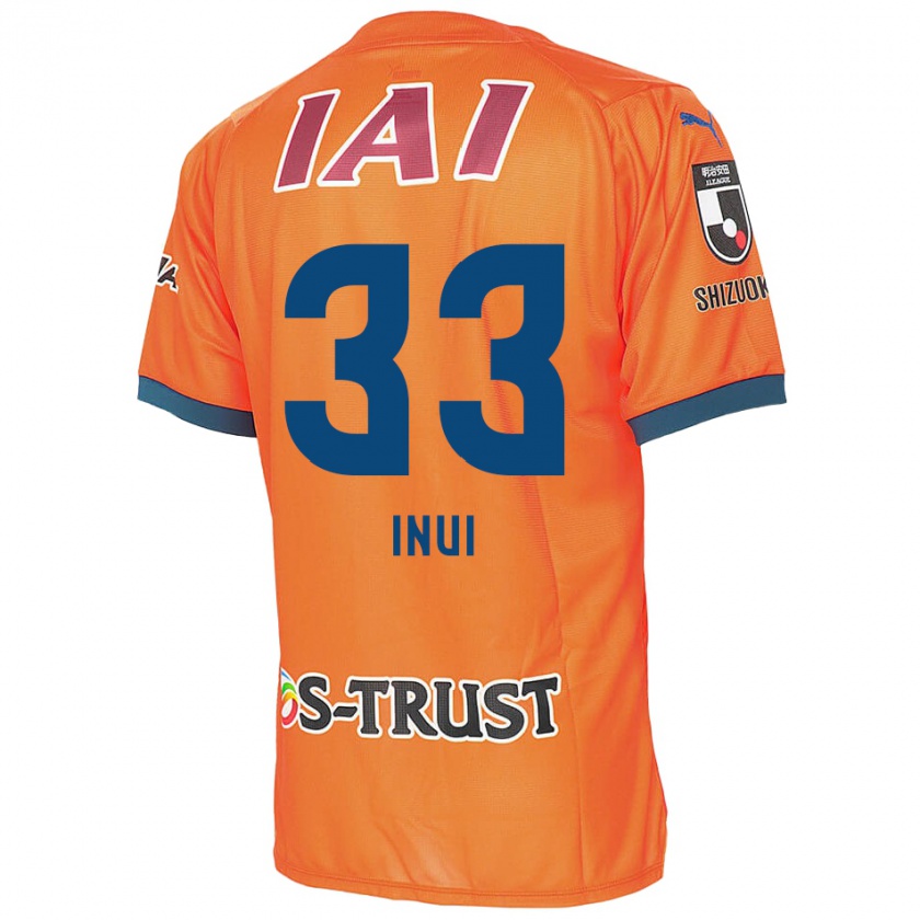 Kandiny Homme Maillot Takashi Inui #33 Bleu Orange Tenues Domicile 2024/25 T-Shirt