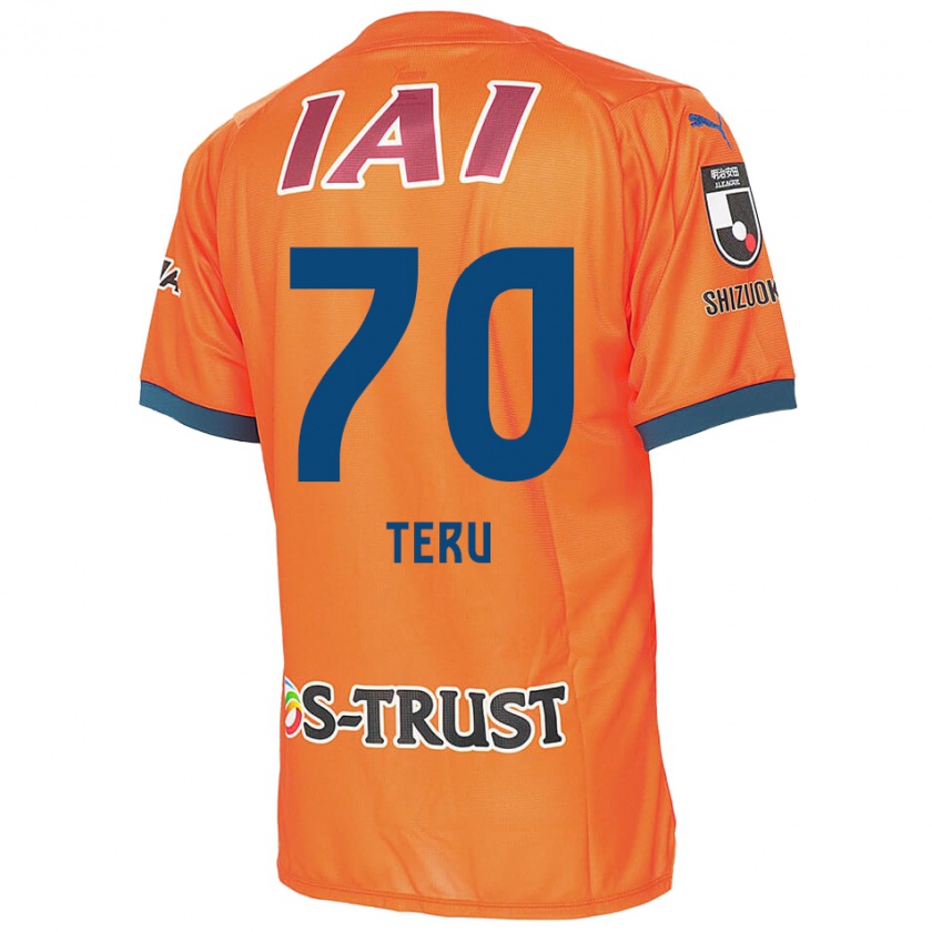 Kandiny Homme Maillot Teruki Hara #70 Bleu Orange Tenues Domicile 2024/25 T-Shirt