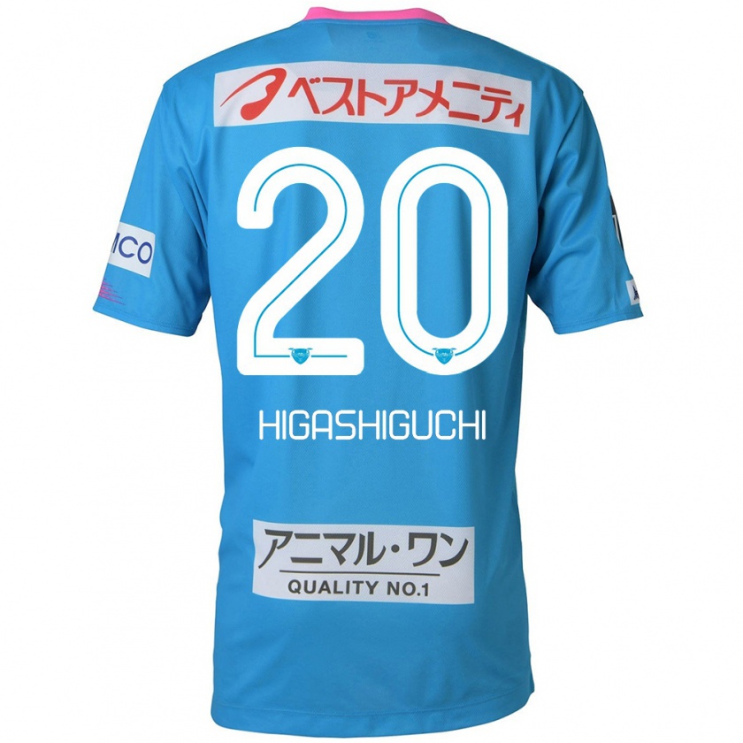 Kandiny Homme Maillot Aitaro Higashiguchi #20 Bleu Rose Tenues Domicile 2024/25 T-Shirt