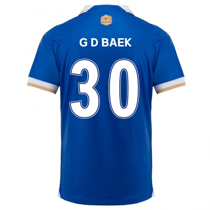 Kandiny Homme Maillot Dong-Gyu Baek #30 Bleu Blanc Tenues Domicile 2024/25 T-Shirt