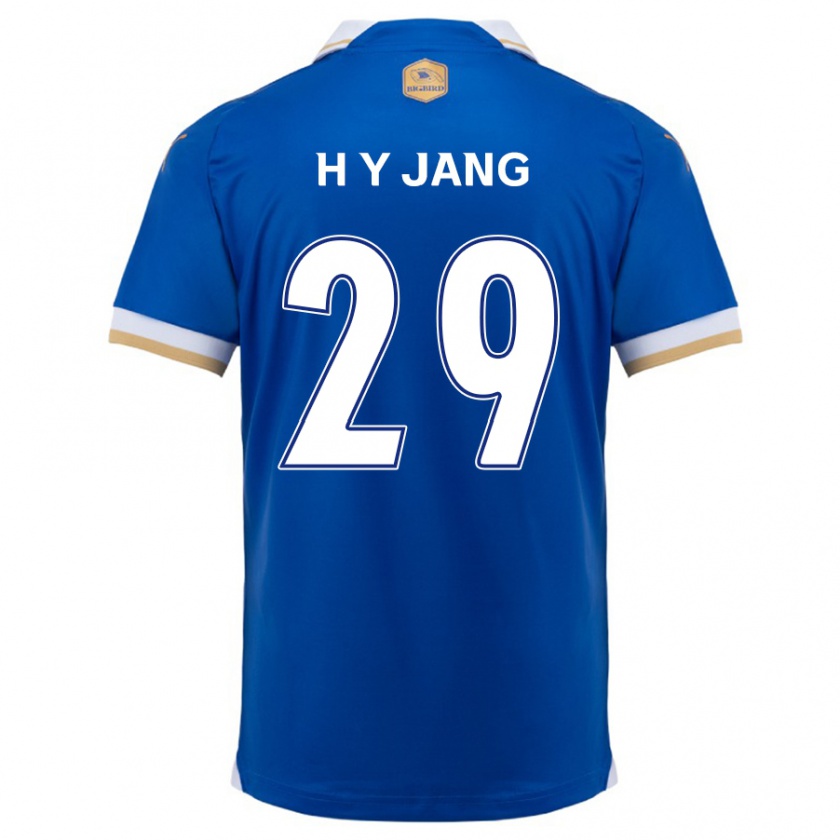 Kandiny Homme Maillot Yo-Han Jang #29 Bleu Blanc Tenues Domicile 2024/25 T-Shirt