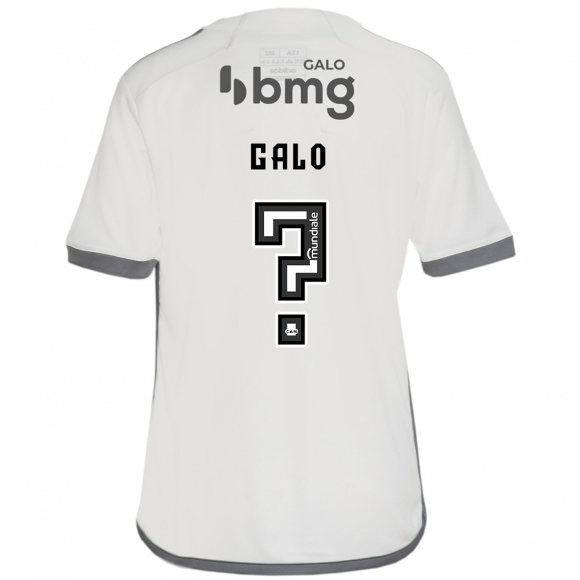 Kandiny Homme Maillot Diego Galo #0 Blanc Cassé Tenues Extérieur 2024/25 T-Shirt