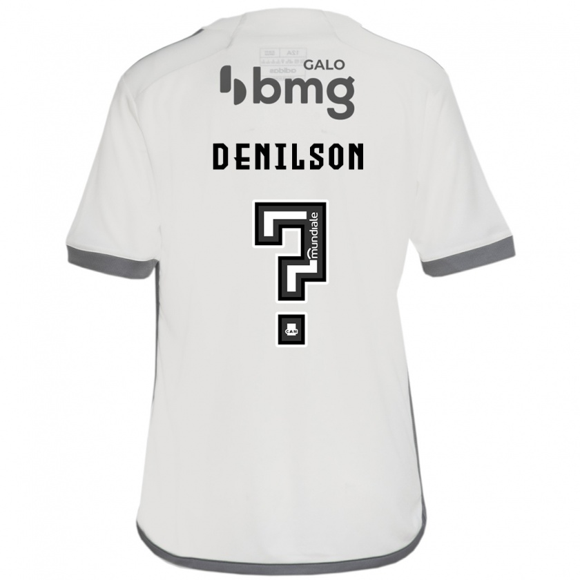 Kandiny Homme Maillot Denilson #0 Blanc Cassé Tenues Extérieur 2024/25 T-Shirt