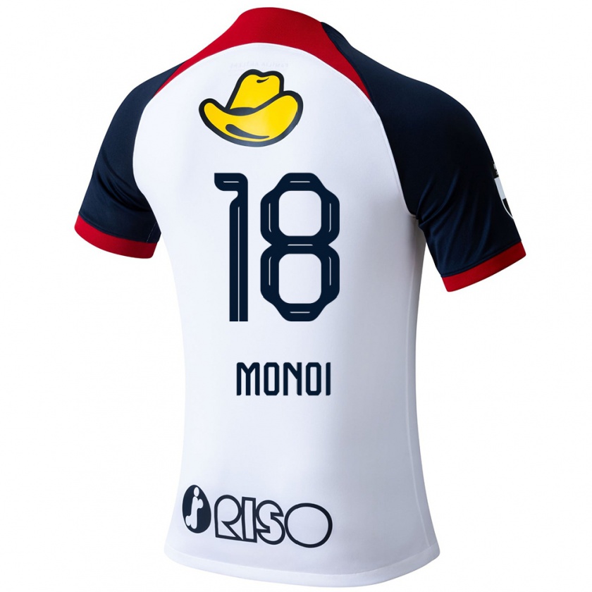 Kandiny Homme Maillot Jigen Monoi #18 Blanc Bleu Rouge Tenues Extérieur 2024/25 T-Shirt