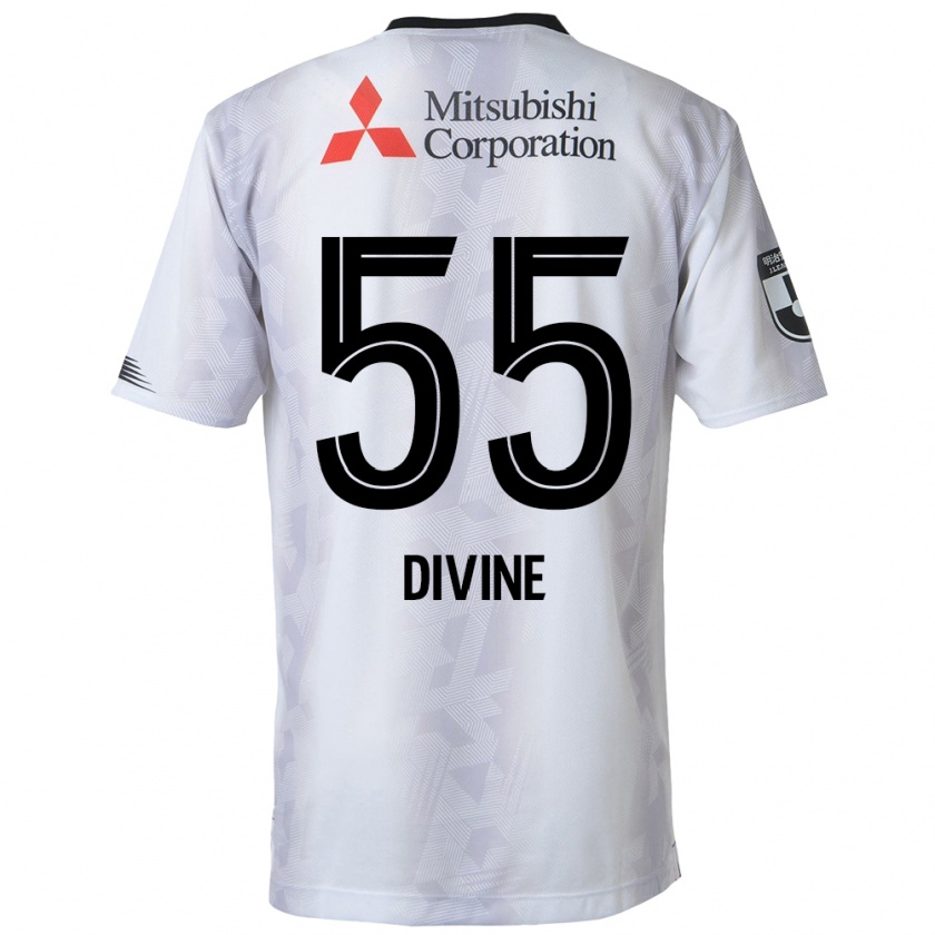 Kandiny Homme Maillot Divine Chinedu Otani #55 Blanc Noir Tenues Extérieur 2024/25 T-Shirt