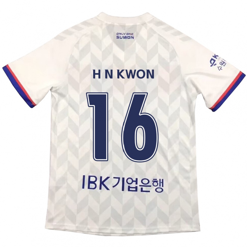 Kandiny Homme Maillot Nam-Hoon Kwon #16 Blanc Bleu Tenues Extérieur 2024/25 T-Shirt