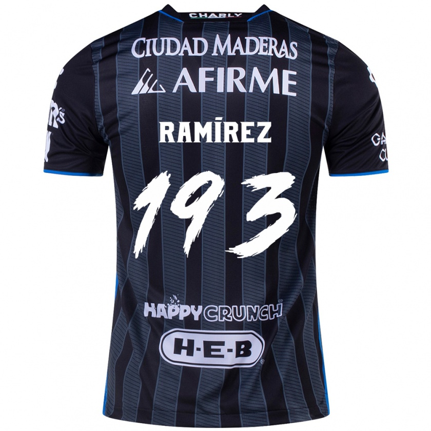 Kandiny Homme Maillot Ángel Ramírez #193 Blanc Noir Tenues Extérieur 2024/25 T-Shirt