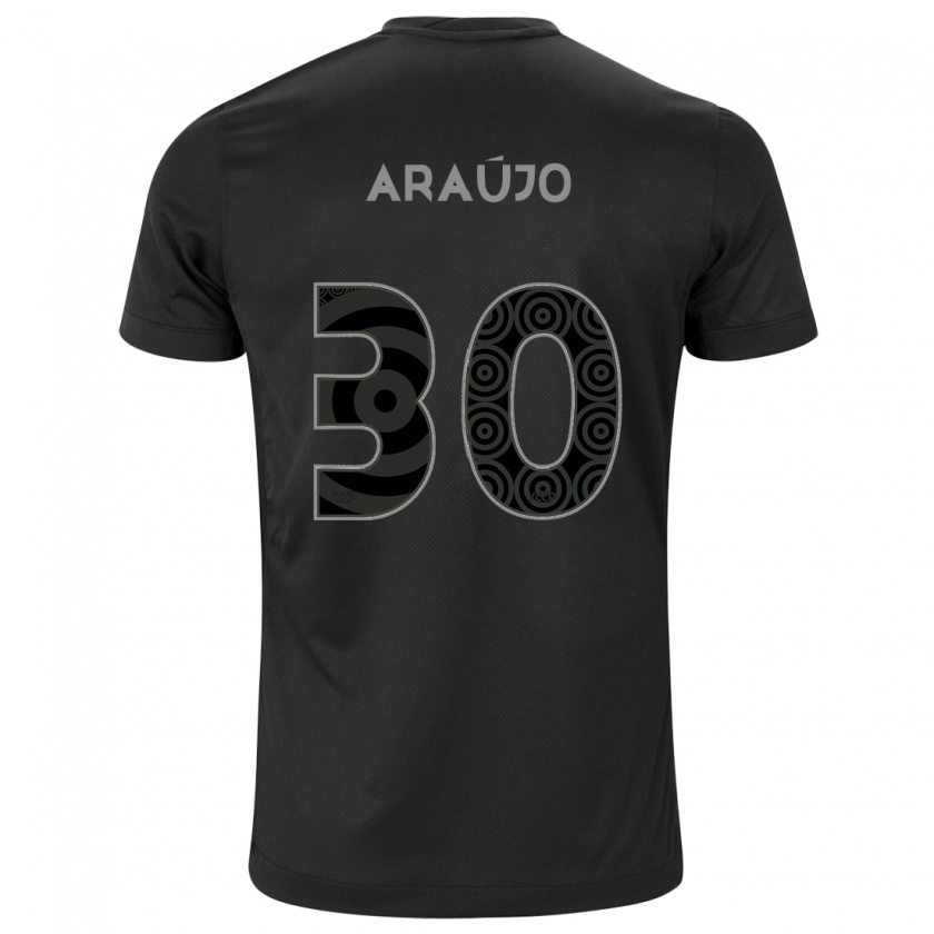 Kandiny Femme Maillot Matheus Araújo #30 Noir Tenues Extérieur 2024/25 T-Shirt