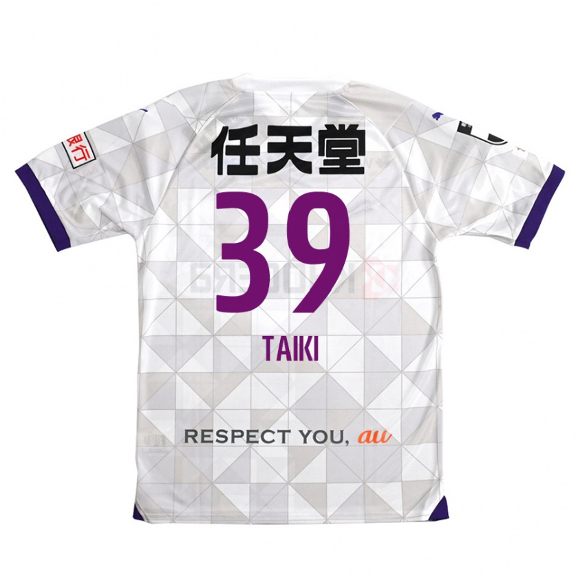 Kandiny Femme Maillot Taiki Hirato #39 Blanc Violet Tenues Extérieur 2024/25 T-Shirt