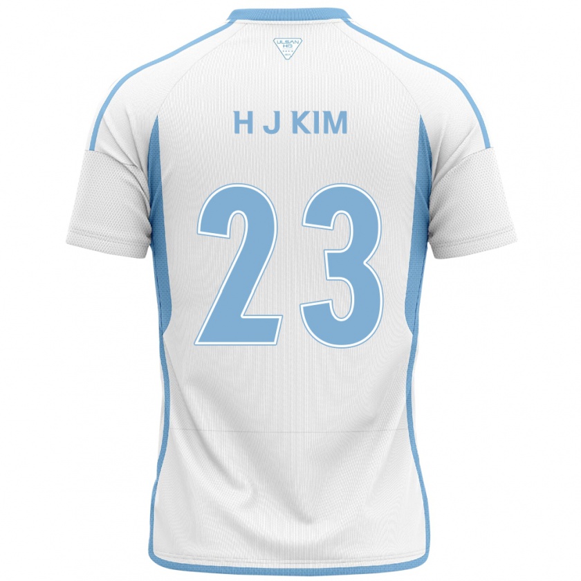 Kandiny Femme Maillot Ju-Hwan Kim #23 Blanc Bleu Tenues Extérieur 2024/25 T-Shirt