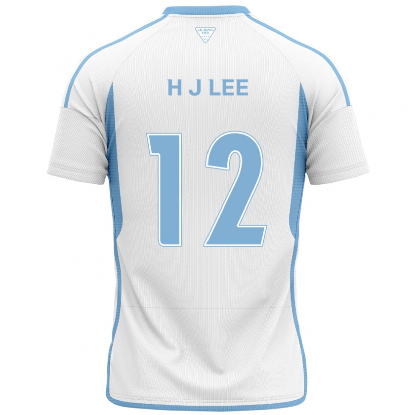 Kandiny Femme Maillot Jae-Hyung Lee #12 Blanc Bleu Tenues Extérieur 2024/25 T-Shirt