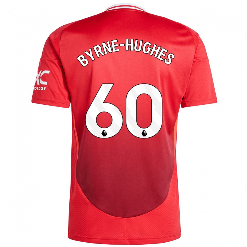 Kandiny Enfant Maillot Cameron Byrne-Hughes #60 Rouge Vif Tenues Domicile 2024/25 T-Shirt