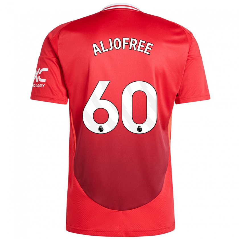 Kandiny Enfant Maillot Sonny Aljofree #60 Rouge Vif Tenues Domicile 2024/25 T-Shirt