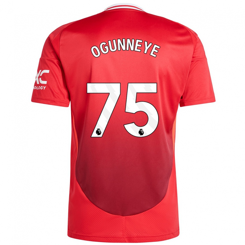 Kandiny Enfant Maillot Habeeb Ogunneye #75 Rouge Vif Tenues Domicile 2024/25 T-Shirt