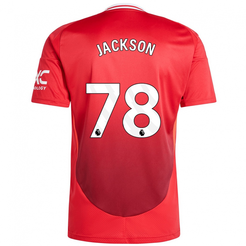 Kandiny Enfant Maillot Louis Jackson #78 Rouge Vif Tenues Domicile 2024/25 T-Shirt