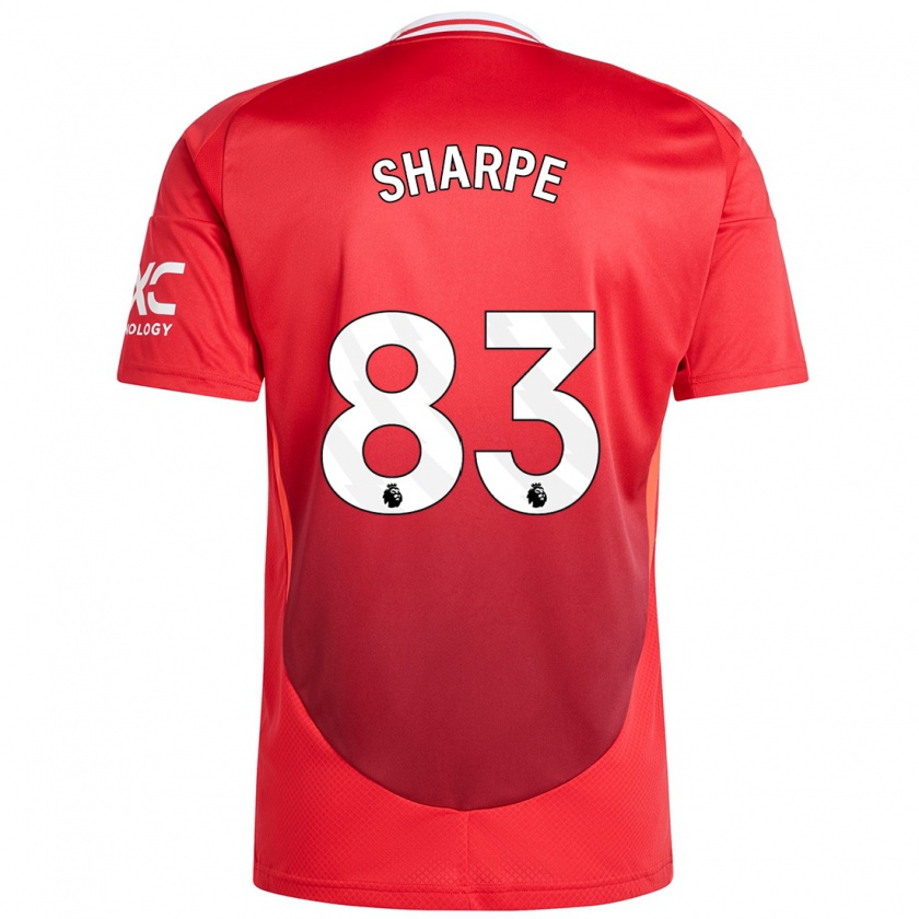 Kandiny Enfant Maillot Malachi Sharpe #83 Rouge Vif Tenues Domicile 2024/25 T-Shirt