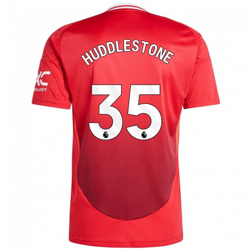 Kandiny Enfant Maillot Tom Huddlestone #35 Rouge Vif Tenues Domicile 2024/25 T-Shirt