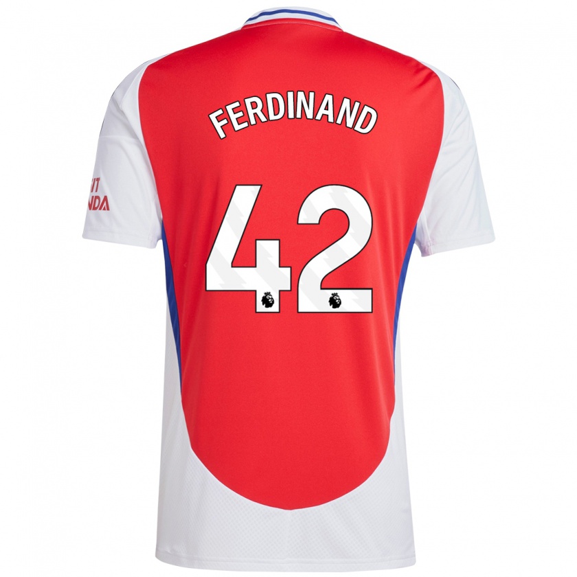 Kandiny Enfant Maillot Seb Ferdinand #42 Rouge Blanc Tenues Domicile 2024/25 T-Shirt