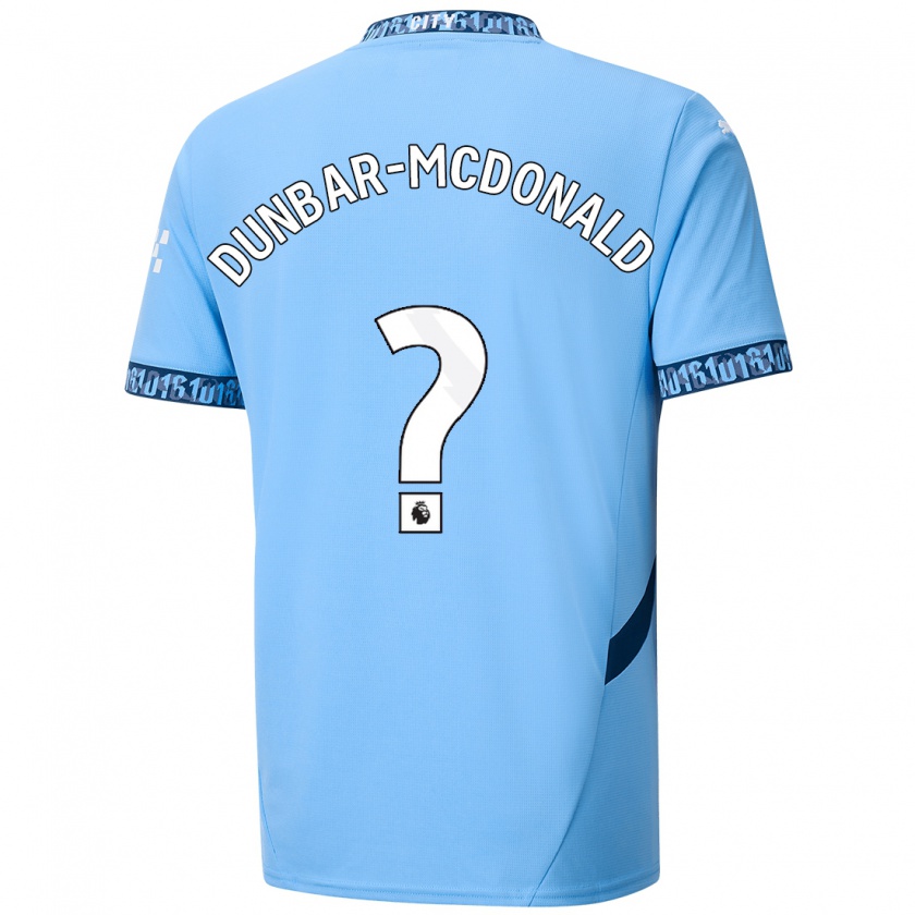 Kandiny Enfant Maillot Christian Dunbar-Mcdonald #0 Bleu Marine Tenues Domicile 2024/25 T-Shirt