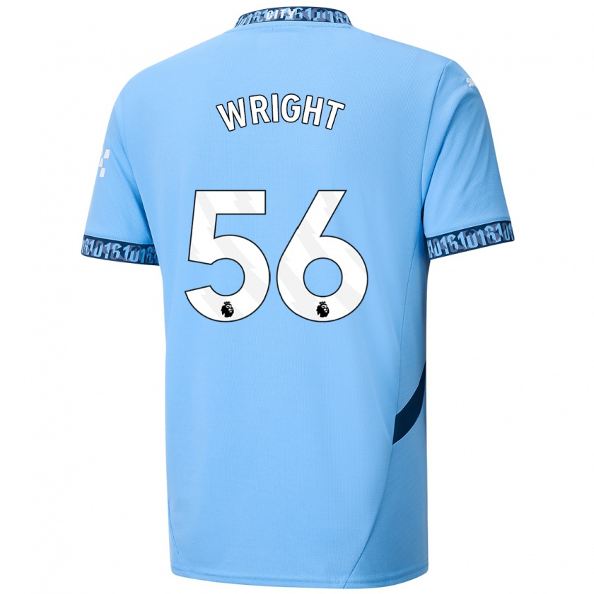 Kandiny Enfant Maillot Jacob Wright #56 Bleu Marine Tenues Domicile 2024/25 T-Shirt