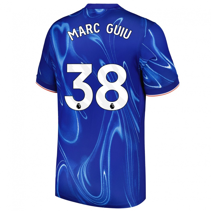 Kandiny Enfant Maillot Marc Guiu #38 Bleu Blanc Tenues Domicile 2024/25 T-Shirt