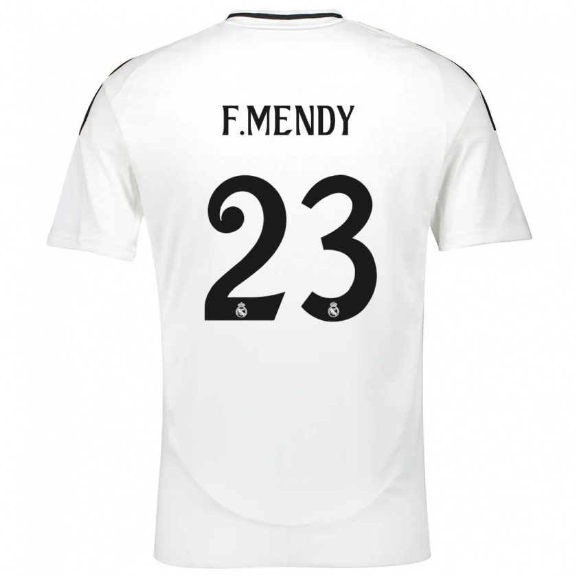 Kandiny Enfant Maillot Ferland Mendy #23 Blanc Tenues Domicile 2024/25 T-Shirt