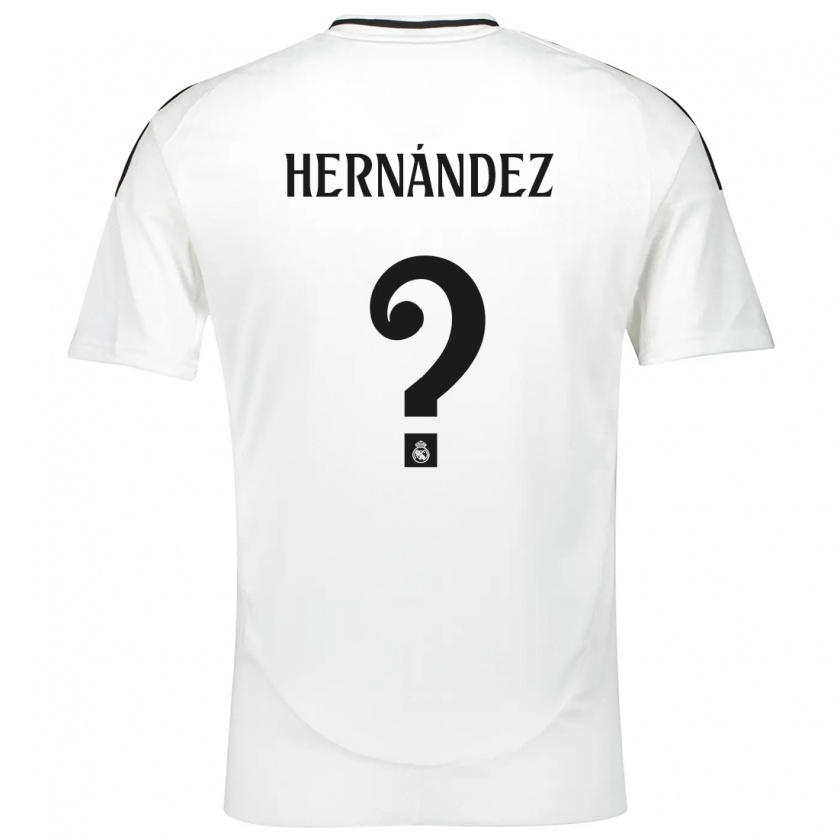 Kandiny Enfant Maillot Enaitz Hernández #0 Blanc Tenues Domicile 2024/25 T-Shirt