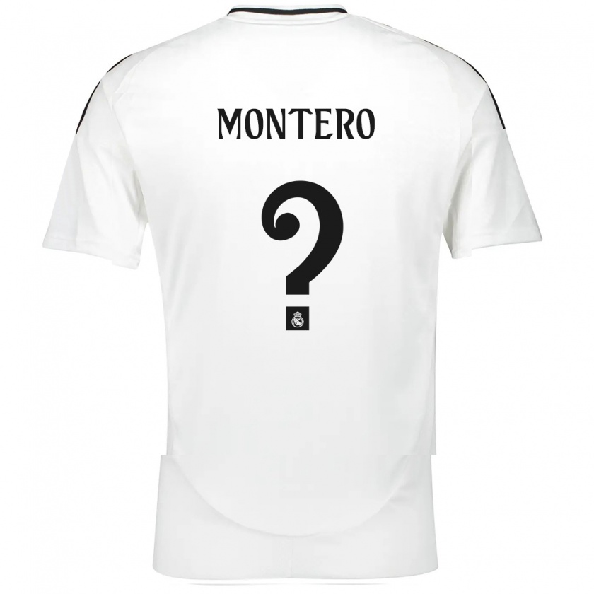 Kandiny Enfant Maillot Pablo Montero #0 Blanc Tenues Domicile 2024/25 T-Shirt