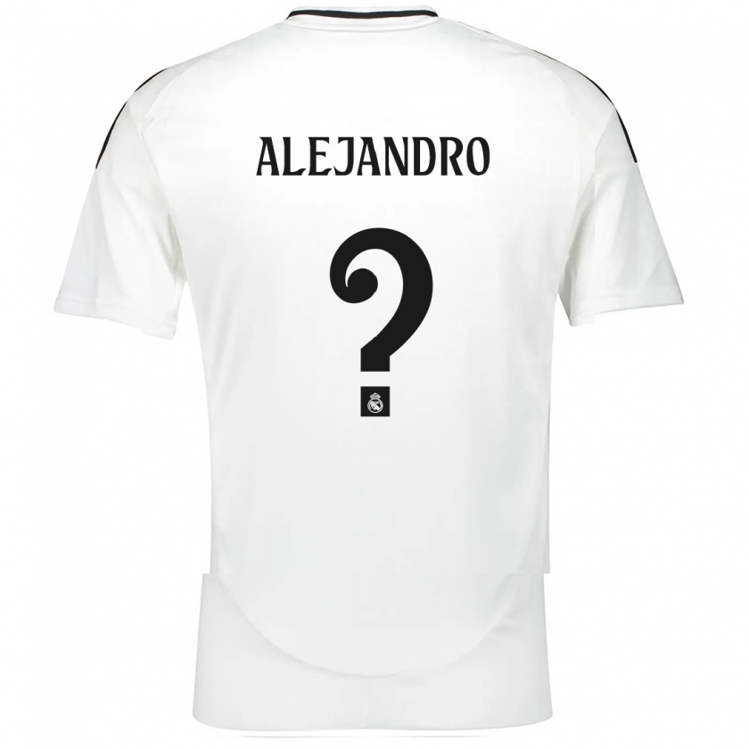 Kandiny Enfant Maillot Alejandro Hernández #0 Blanc Tenues Domicile 2024/25 T-Shirt