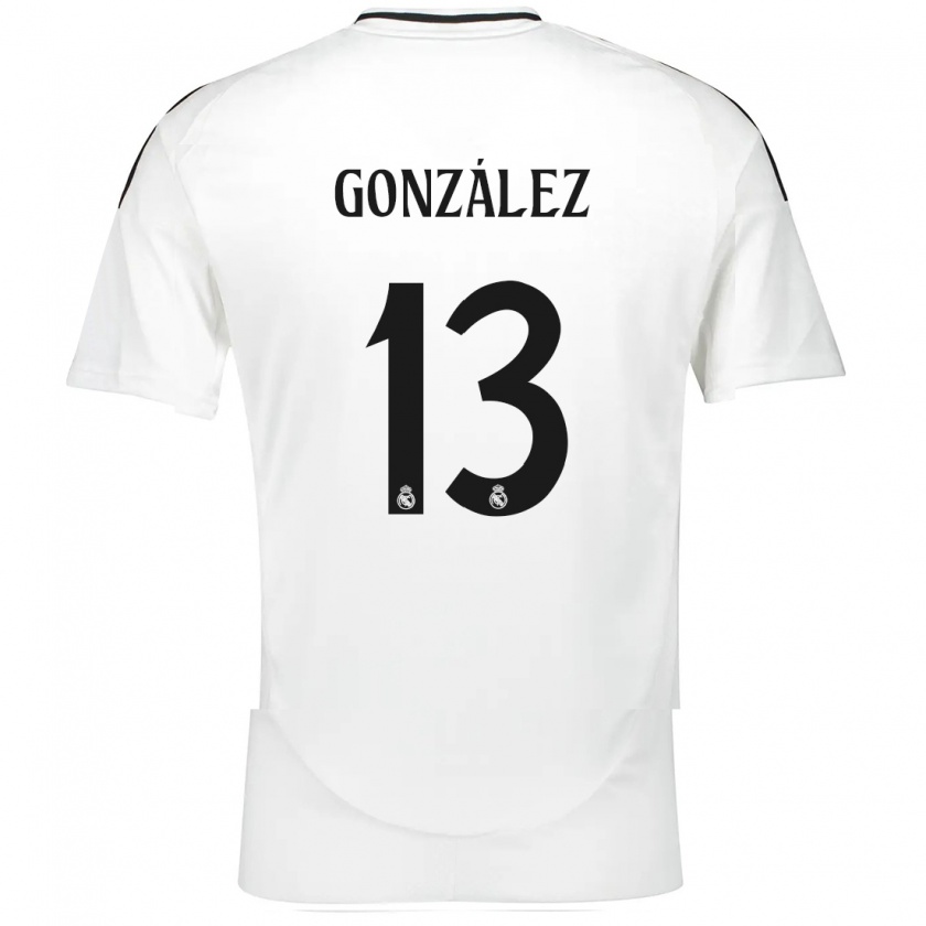 Kandiny Enfant Maillot Fran González #13 Blanc Tenues Domicile 2024/25 T-Shirt