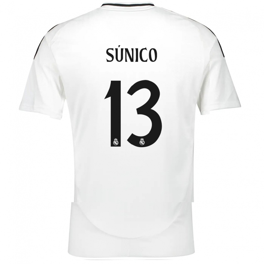 Kandiny Enfant Maillot Guille Súnico #13 Blanc Tenues Domicile 2024/25 T-Shirt