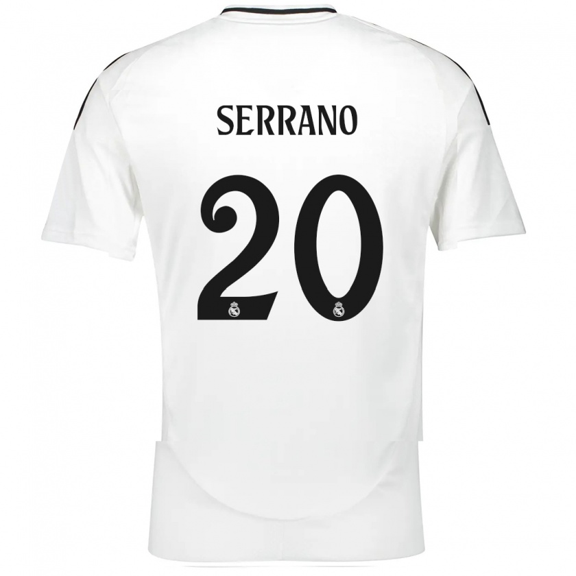 Kandiny Enfant Maillot Manu Serrano #20 Blanc Tenues Domicile 2024/25 T-Shirt