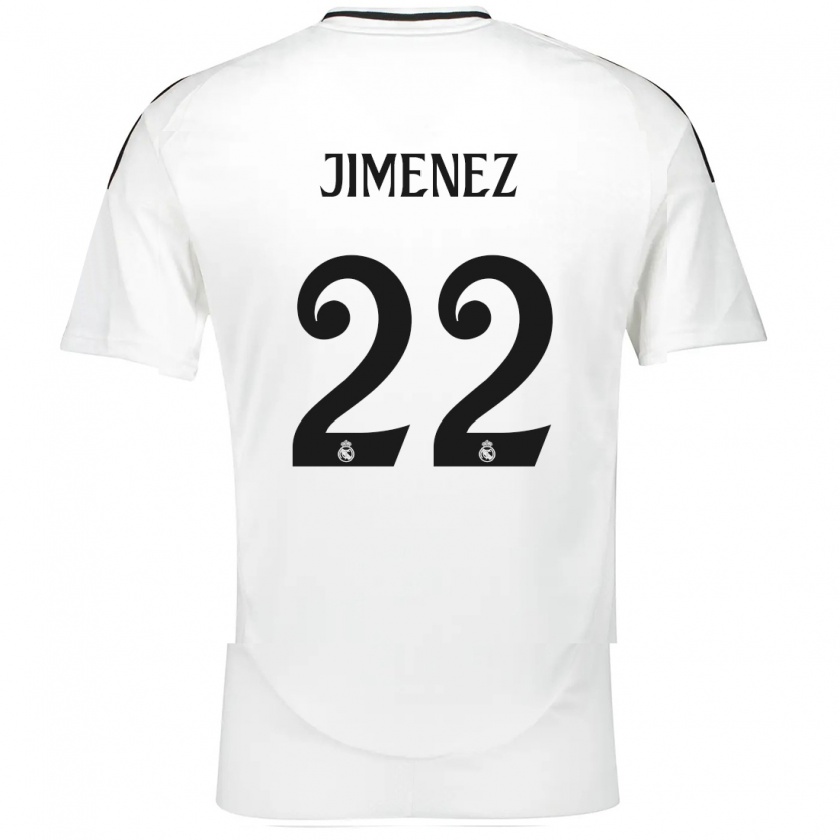 Kandiny Enfant Maillot David Jiménez #22 Blanc Tenues Domicile 2024/25 T-Shirt