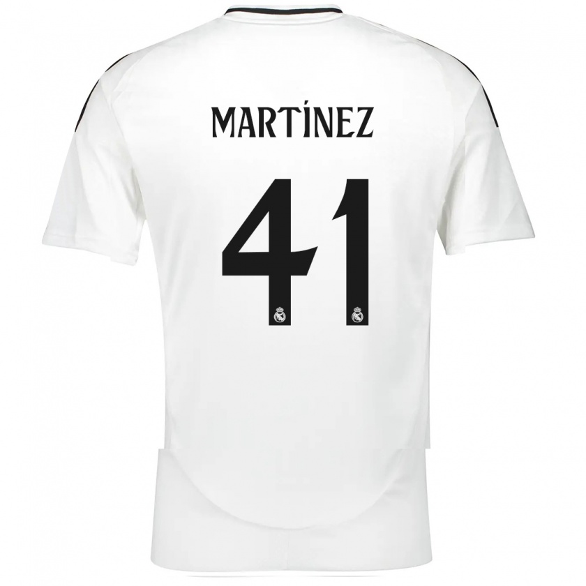 Kandiny Enfant Maillot Joan Martínez #41 Blanc Tenues Domicile 2024/25 T-Shirt