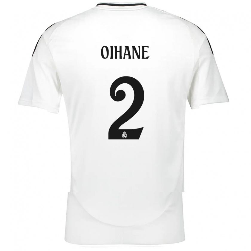 Kandiny Enfant Maillot Oihane Hernández #2 Blanc Tenues Domicile 2024/25 T-Shirt