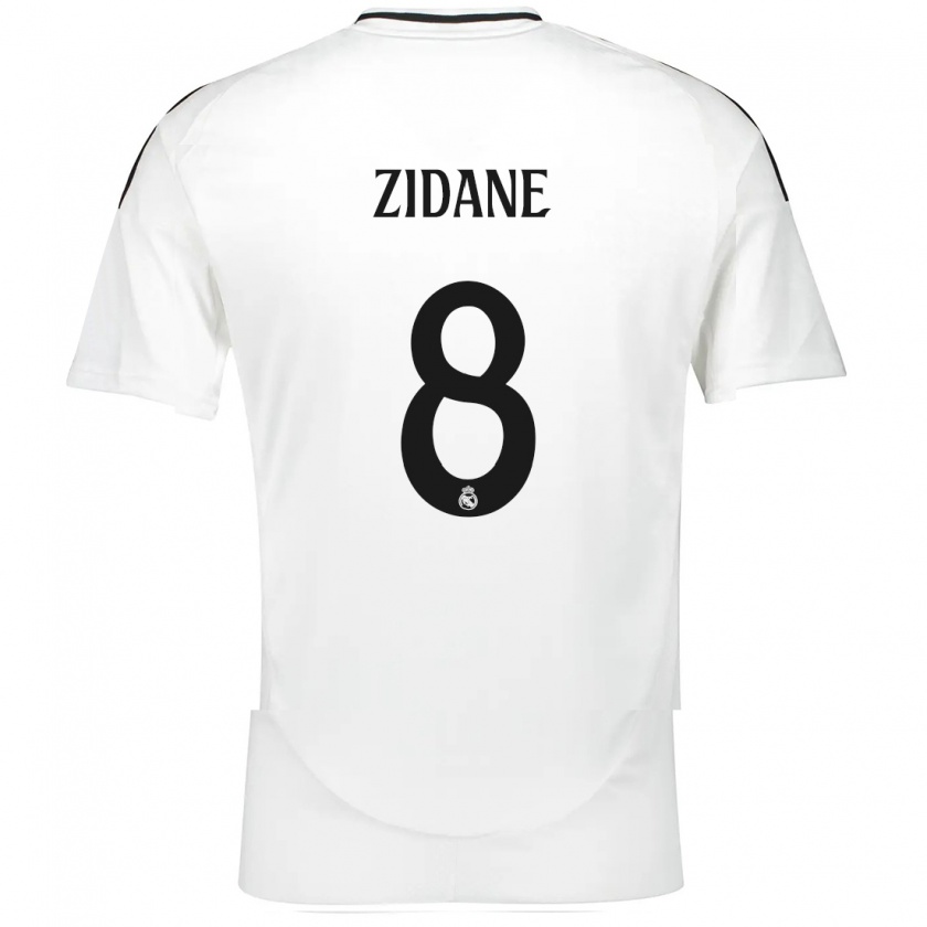 Kandiny Enfant Maillot Théo Zidane #8 Blanc Tenues Domicile 2024/25 T-Shirt