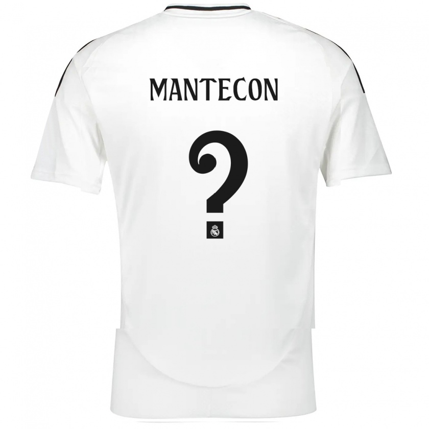 Kandiny Enfant Maillot Hugo Mantecón #0 Blanc Tenues Domicile 2024/25 T-Shirt