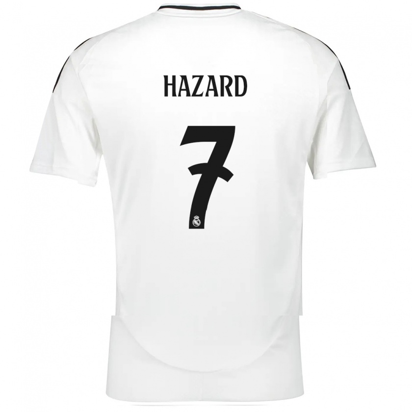 Kandiny Enfant Maillot Eden Hazard #7 Blanc Tenues Domicile 2024/25 T-Shirt