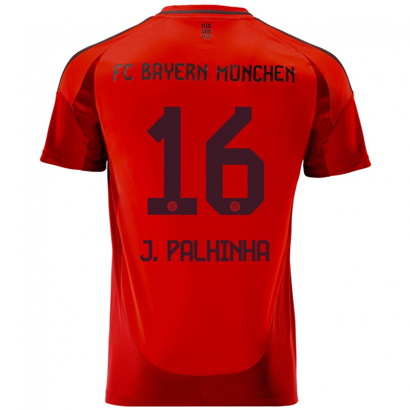 Kandiny Enfant Maillot João Palhinha #16 Rouge Tenues Domicile 2024/25 T-Shirt