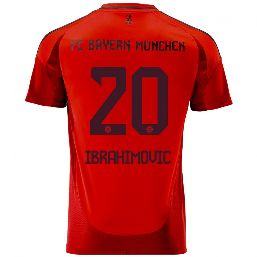 Kandiny Enfant Maillot Arijon Ibrahimovic #20 Rouge Tenues Domicile 2024/25 T-Shirt