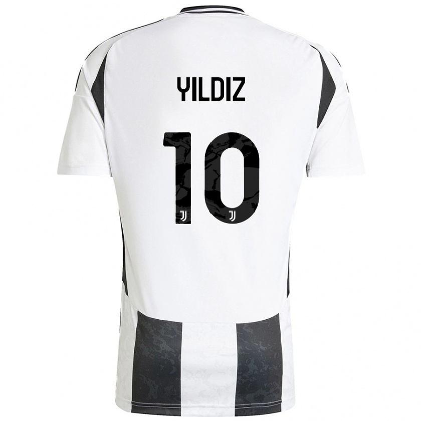 Kandiny Enfant Maillot Kenan Yıldız #10 Blanc Noir Tenues Domicile 2024/25 T-Shirt