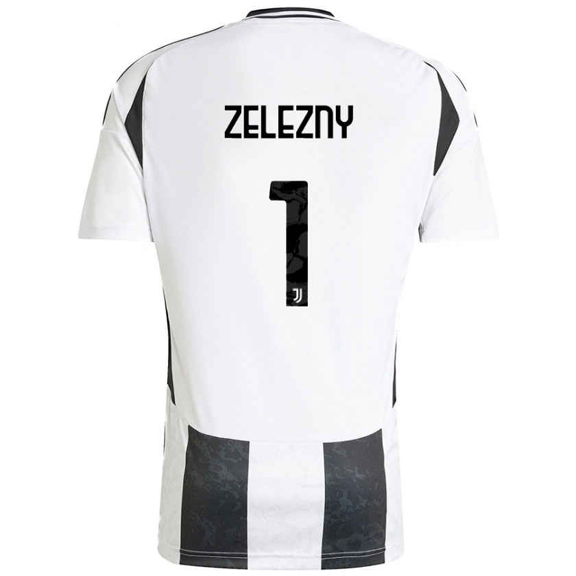 Kandiny Enfant Maillot Radoslaw Zelezny #1 Blanc Noir Tenues Domicile 2024/25 T-Shirt