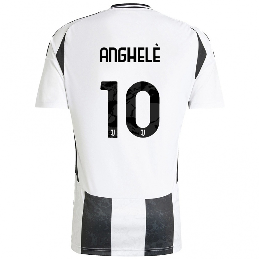 Kandiny Enfant Maillot Lorenzo Anghelè #10 Blanc Noir Tenues Domicile 2024/25 T-Shirt