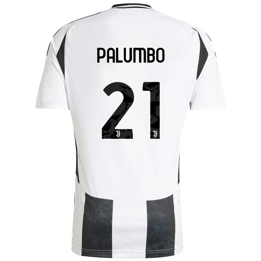 Kandiny Enfant Maillot Martin Palumbo #21 Blanc Noir Tenues Domicile 2024/25 T-Shirt