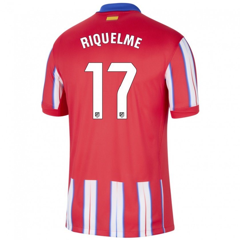 Kandiny Enfant Maillot Rodrigo Riquelme #17 Rouge Blanc Bleu Tenues Domicile 2024/25 T-Shirt