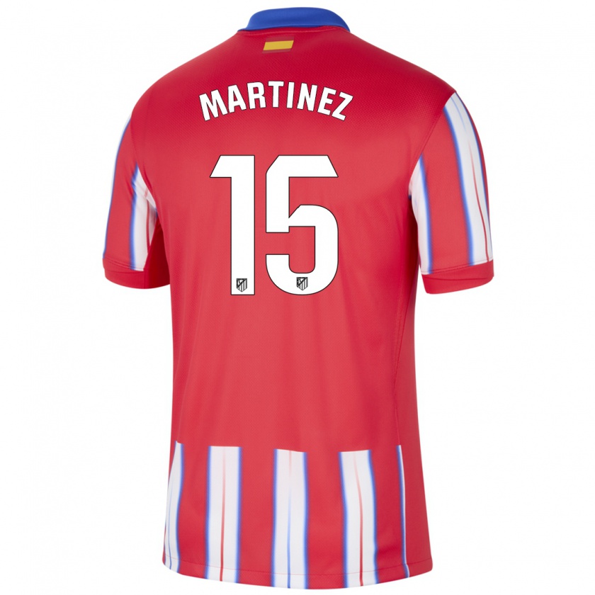 Kandiny Enfant Maillot Dani Martinez #15 Rouge Blanc Bleu Tenues Domicile 2024/25 T-Shirt