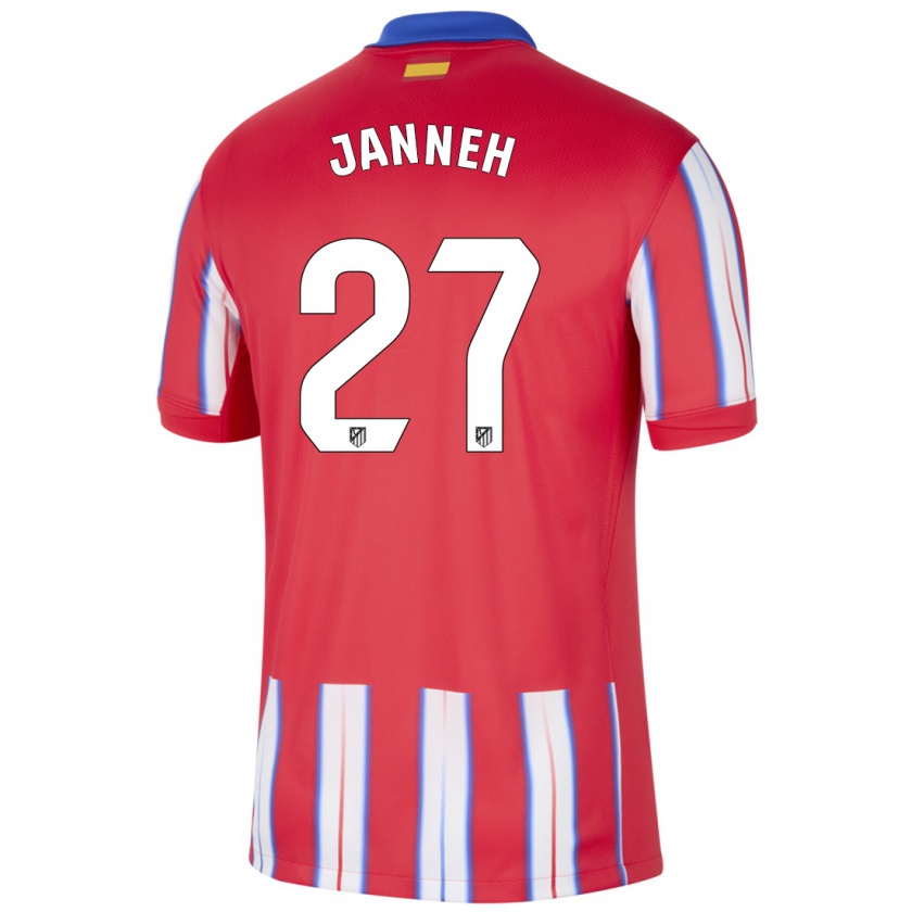 Kandiny Enfant Maillot Omar Janneh #27 Rouge Blanc Bleu Tenues Domicile 2024/25 T-Shirt