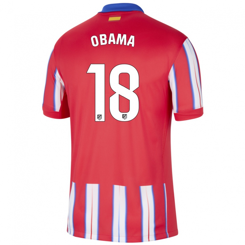 Kandiny Enfant Maillot Salomon Obama #18 Rouge Blanc Bleu Tenues Domicile 2024/25 T-Shirt