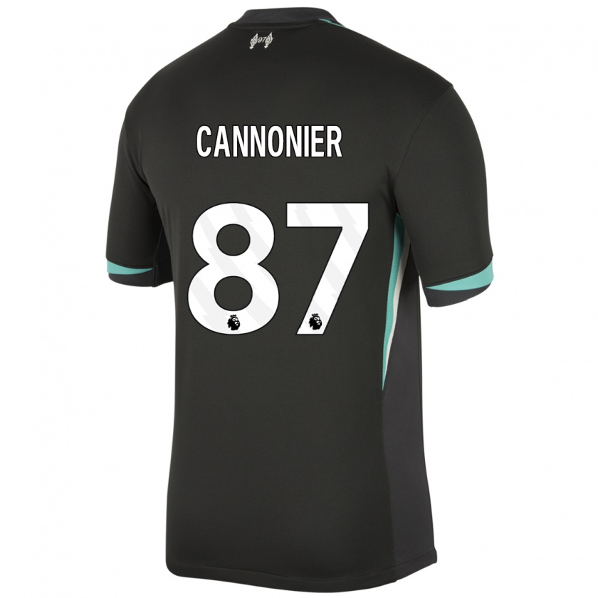 Kandiny Enfant Maillot Oakley Cannonier #87 Noir Anthracite Blanc Tenues Extérieur 2024/25 T-Shirt