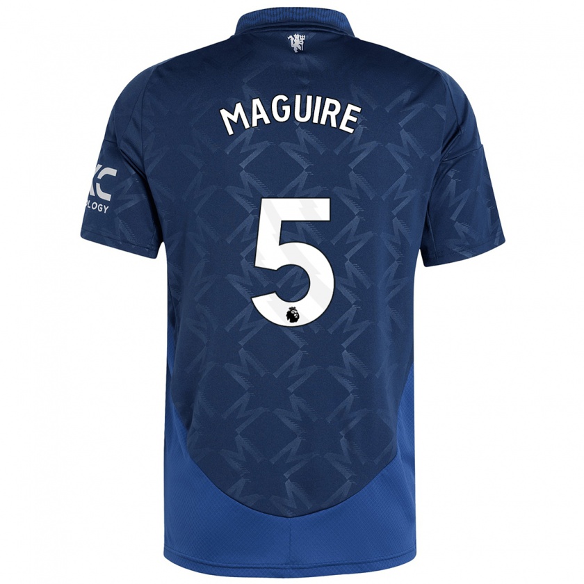 Kandiny Enfant Maillot Harry Maguire #5 Indigo Tenues Extérieur 2024/25 T-Shirt